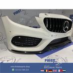 W205 C43 AMG VOORBUMPER + GT GRIL Mercedes C Klasse WIT COMP, Gebruikt, -, Voor, Ophalen of Verzenden