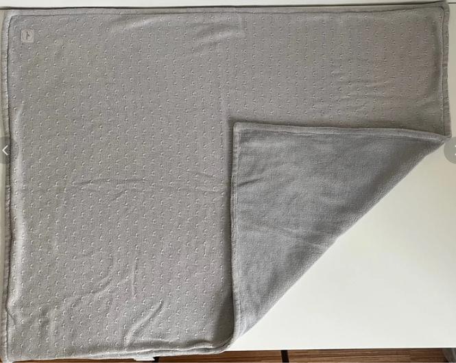 Grijs wiegdeken Jollein, Kinderen en Baby's, Dekens, Slaapzakjes en Inbakerproducten, Ophalen, Gebruikt, Deken