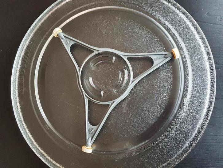 Draaiplateau en draairing 3-poot voor microgolf 32 cm, Electroménager, Micro-ondes, Comme neuf, Plaque tournante, Enlèvement ou Envoi