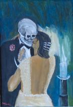 DIRK CASTELEYN / KOPPEL / OLIEVERF DOEK / 79x59cm / KADER, Ophalen