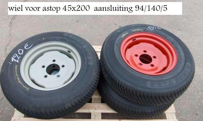 wiel voor astop 45x200 ideaal voor grondbreker / woeler, Zakelijke goederen, Landbouw | Onderdelen | Banden, Velgen en Assen, Ophalen