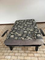 Slaapbank te koop, Huis en Inrichting, Slaapkamer | Slaapbanken, Ophalen, Gebruikt, Zwart, 140 cm