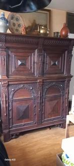 4 Deurskast eiken, Antiek en Kunst, Antiek | Meubels | Kasten, Ophalen