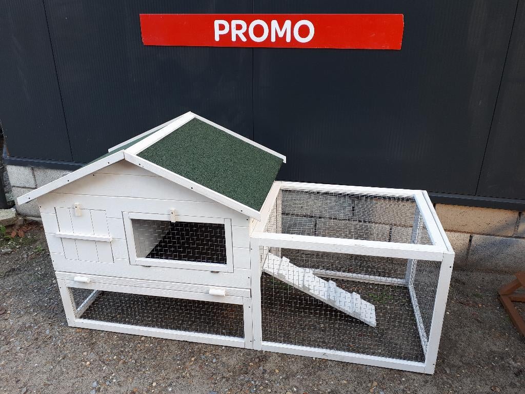 nieuw konijnenhok bunny2 XL met ruime ren en binnenhok, Ophalen, Nieuw, Ren