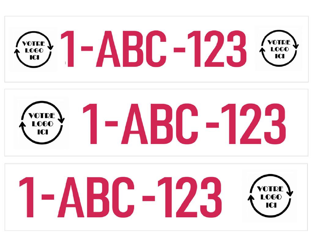 Plaque immatriculation LOGO, Enlèvement ou Envoi, ., ., .