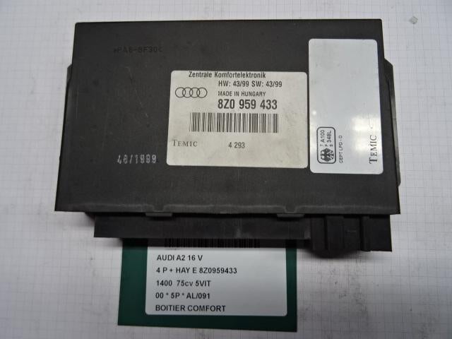ORDINATEUR GESTION CONFORT Audi A2 (8Z0) (8Z0959433), Autos : Pièces & Accessoires, Électronique & Câbles, Audi, Utilisé