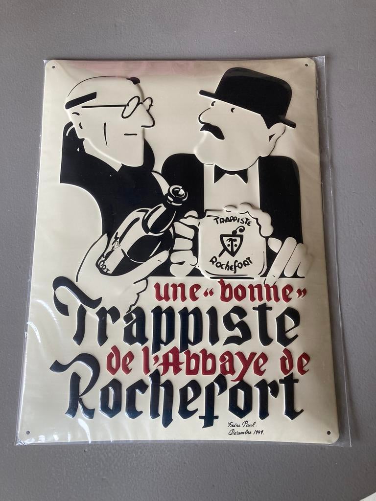 Trappist Rochefort, Verzamelen, Merken en Reclamevoorwerpen, Ophalen of Verzenden, Zo goed als nieuw, Reclamebord