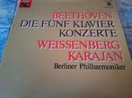 Beethoven / Karajan-Weissenberg - Die Fünf Klavier Konzerte, Cd's en Dvd's, Vinyl | Klassiek, Ophalen of Verzenden, Romantiek