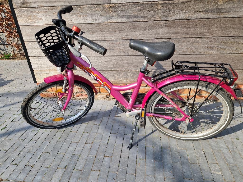 Roze kinderfiets, Vélos & Vélomoteurs, Vélos | Filles, BNB, Enlèvement, 14 pouces ou moins, Utilisé