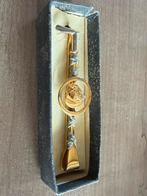 Pince à cravate vintage avec tête de cheval, Enlèvement ou Envoi, Autres types, Doré