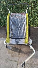 Buggy avec remorque Thule - Chariot Cross 2 enfants rouge