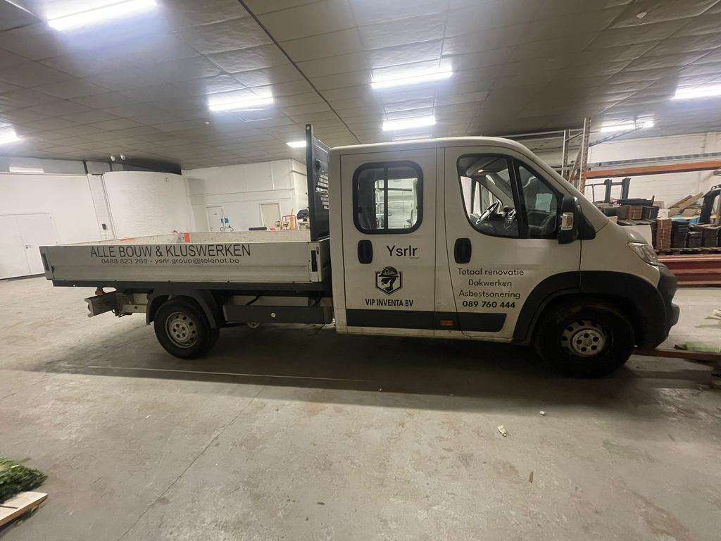 Dubbel cabine Jumper 7pl open laadbak 2019 motor defect, Auto's, 4 deurs, Stof, Citroën, Bedrijf