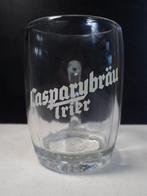 oud bierglas Casparybrau  Trier, Enlèvement ou Envoi, Utilisé, Verre ou Verres, Autres marques
