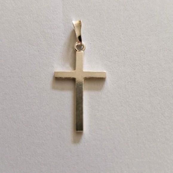 Croix en argent  925, Handtassen en Accessoires, Kettinghangers, Ophalen, Gebruikt, Zilver, Zilver