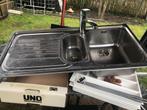 spoelbak met kraan zeer proper  staat  70 euro, Ophalen of Verzenden, Zo goed als nieuw