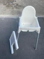 ANTILOP Hoge kinderstoel met blad, wit/wit, Kinderen en Baby's, Kinderstoelen, Ophalen, Zo goed als nieuw, Overige typen, Afneembaar eetblad