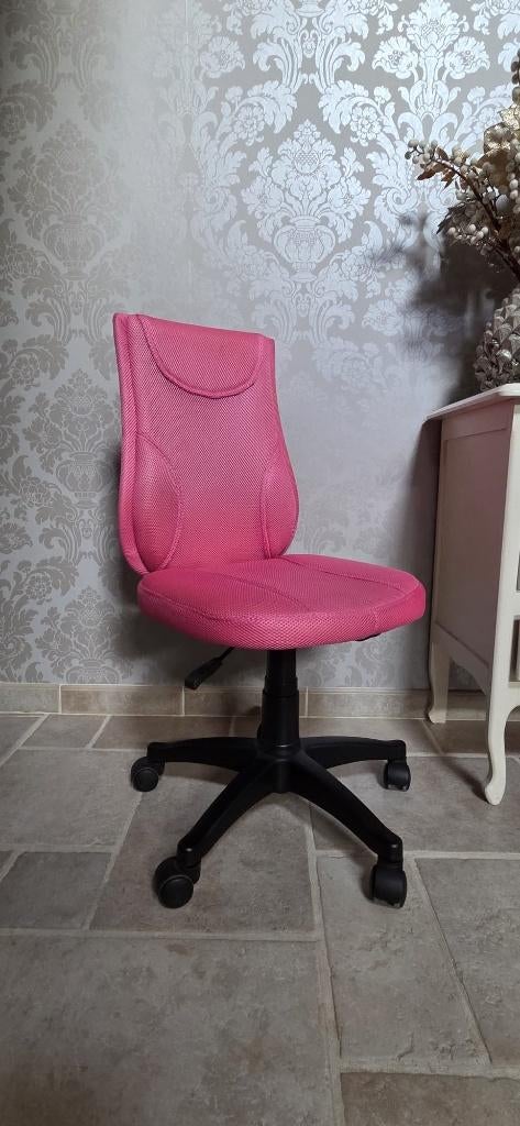 Kinder bureaustoel, Ophalen, Zo goed als nieuw, Roze, Bureaustoel