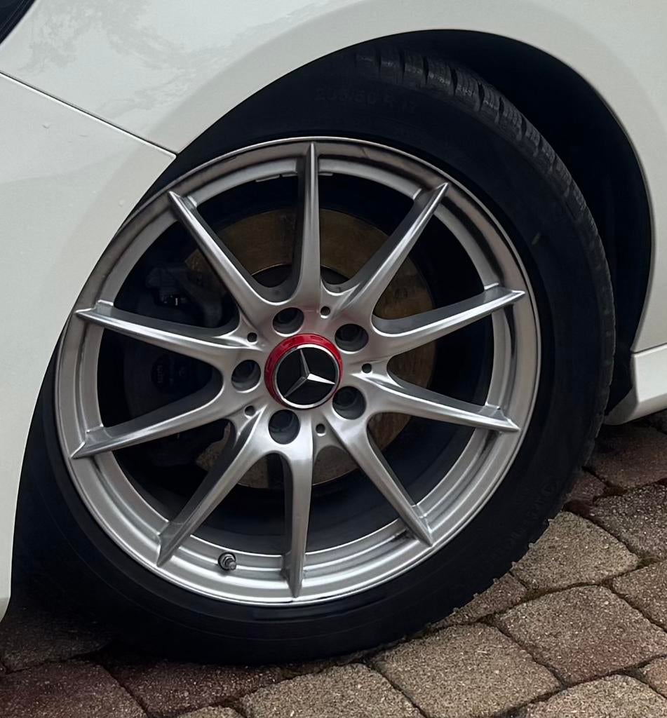 4 Mercedes 17” velgen + Winterbanden, Auto-onderdelen, Banden en Velgen, Ophalen, Banden en Velgen, Nieuw, 17 inch