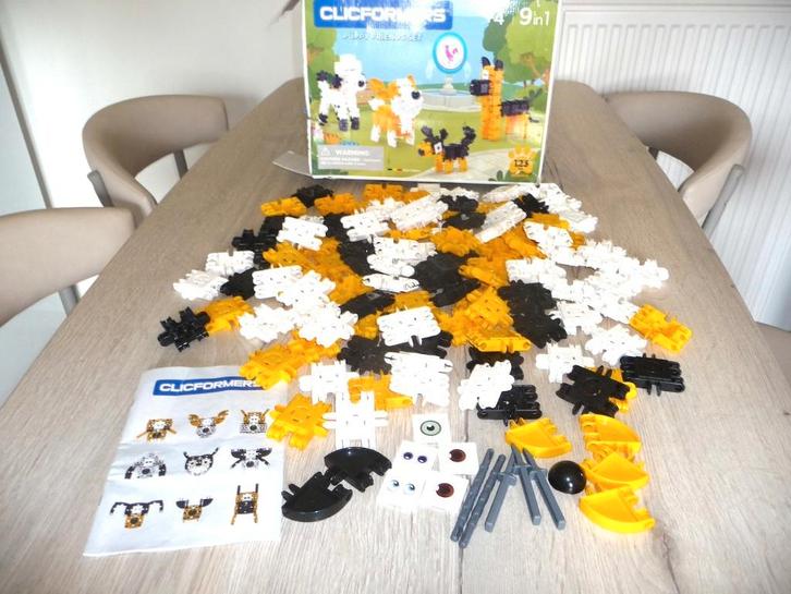 CLICFORMERS Puppy Friends set 806004 (123 stuks), Kinderen en Baby's, Speelgoed | Bouwstenen, Gebruikt, Ophalen of Verzenden