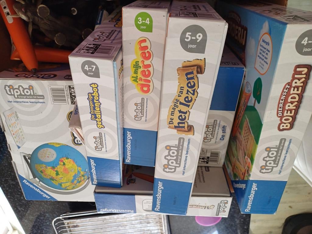 Zet tiptoi spelletjes en dieren met 2 pennen erbij, Ophalen