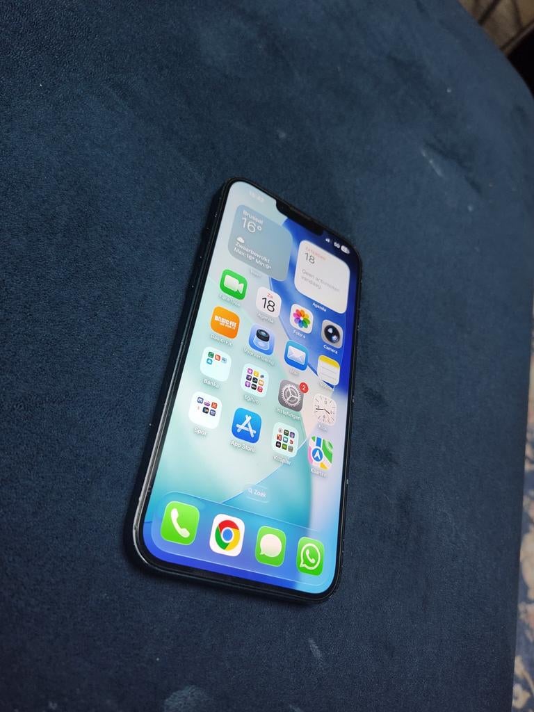 iPhone 14 plus (128gb)goede sta, Telecommunicatie, Mobiele telefoons | Apple iPhone, Ophalen, 128 GB, IPhone 14 Plus, Blauw