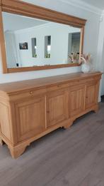 Spiegel in FRANSE EIK - Hoogwaardige kwaliteit, Huis en Inrichting, Woonaccessoires | Spiegels, Ophalen, 125 cm of meer, Zo goed als nieuw