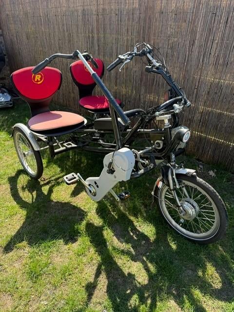 Vélo double électrique Van Raam Fun to Go, Vélos & Vélomoteurs, Vélos | Tricycles, Enlèvement ou Envoi, Utilisé