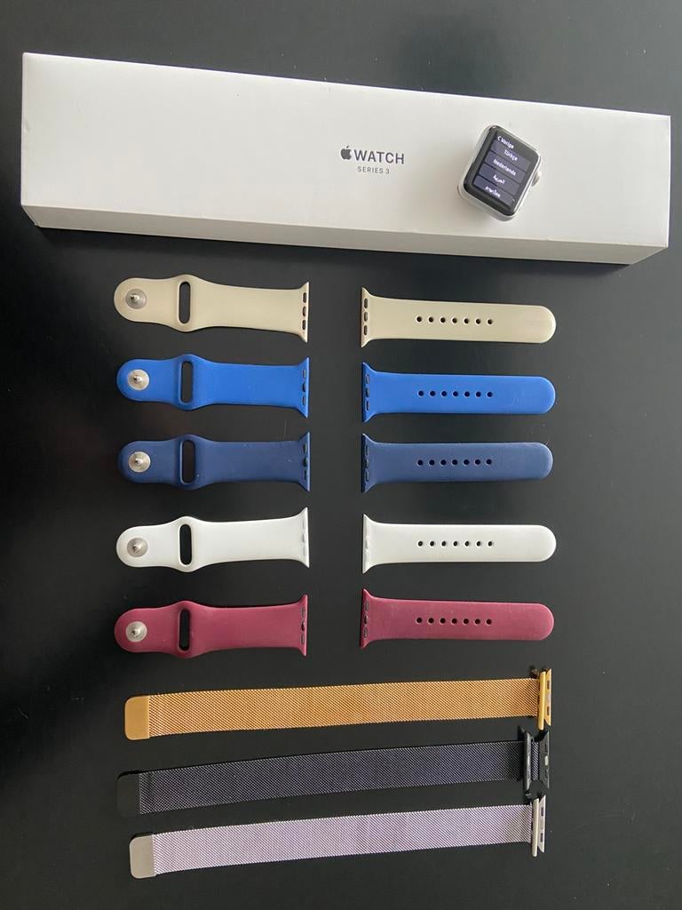 8 bandjes voor apple smartwatch 38mm, Ophalen of Verzenden, Zo goed als nieuw
