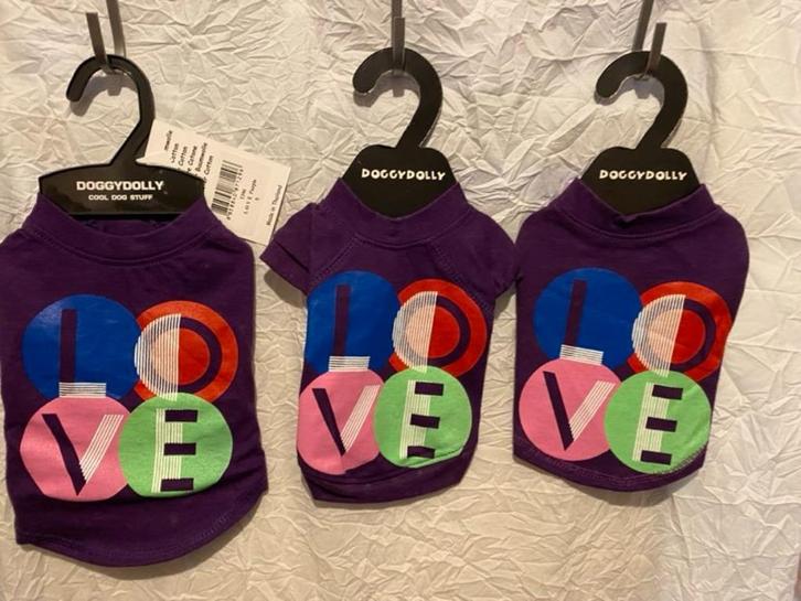 Leuke shirtjes van het merk Doggydolly aan outletprijs, Animaux & Accessoires, Vêtements pour chiens, Neuf, Chemise de chien, Enlèvement ou Envoi
