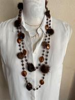 Collier long avec perles + pompons, Bijoux, Sacs & Beauté, Colliers