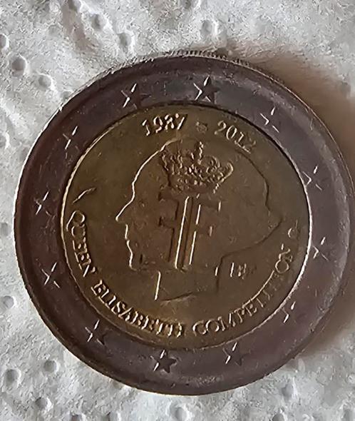 2 euro herdenkingsmunt belgië 1012 queen elisabeth wedstrijd, Postzegels en Munten, Munten | Europa | Euromunten, Losse munt, 2 euro