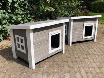  Kattenhuisje Kerbl  (1 of 2stuks) wit-grijs 57x45x43cm beschikbaar voor biedingen