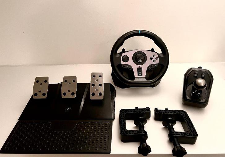 PXN V9 Racestuur + Pedalen + shifter, Games en Spelcomputers, Spelcomputers | Sony Consoles | Accessoires, Zo goed als nieuw, PlayStation 3