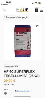 Tegellijm superflex HF 40  S1, Ophalen, Zo goed als nieuw