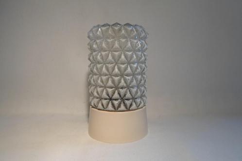 Vintage Plafond Lamp Wit Bakeliet, Huis en Inrichting, Lampen | Plafondlampen, Zo goed als nieuw, Glas, Ophalen