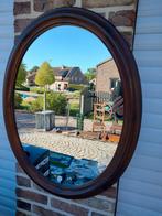 Massieve ovale houten spiegel., Ophalen