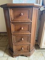 Petit Meuble 4 tiroirs, Ophalen, Minder dan 50 cm, Gebruikt, Eikenhout