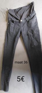 Pantalon noir, stretch, taille 36, 5 €, Comme neuf, Taille 36 (S), Noir, Pantalon ou Jeans