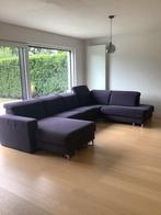 Zetel met chaise longue, Ophalen, Gebruikt, Vierpersoons of meer, Stof
