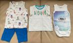 Lot 2 t-shirts, 1 pantalon court, 1 body…. 80 cm, Kinderen en Baby's, Babykleding | Maat 80, Ophalen, Zo goed als nieuw, Broekje