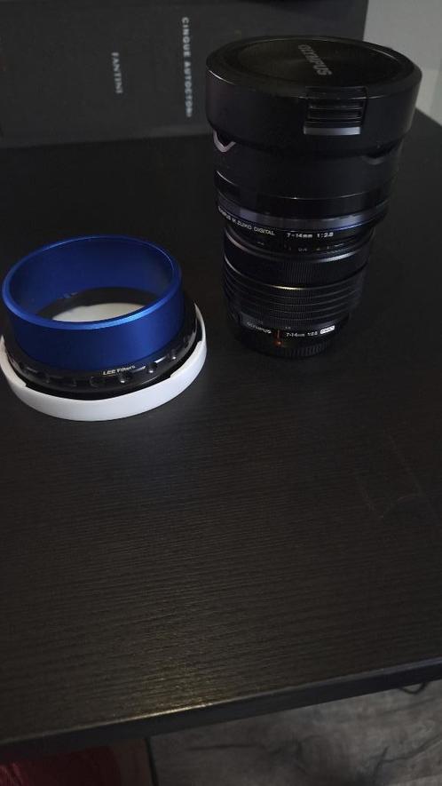 Olympus M.Zuiko Digital 7-14mm F2.8 PRO + Lee Lens Adapter, Audio, Tv en Foto, Foto | Lenzen en Objectieven, Gebruikt, Groothoeklens