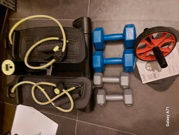 Pakketje sportgerief beschikbaar voor biedingen