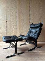 Lounge stoel met poef / Ingmar Relling / Westnofa Siesta, Huis en Inrichting, Scandinavisch design, Gebruikt, Eenpersoons, Ophalen of Verzenden
