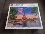 King puzzel - Eiffeltoren aan de Seine., Hobby en Vrije tijd, Ophalen of Verzenden, 500 t/m 1500 stukjes, Gebruikt, Legpuzzel