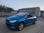 Peugeot 206 1.6 cc cabrio - AUTOMAAT -130dkm - 1ste eigenaar, Stof, Cabriolet, Blauw, Bedrijf