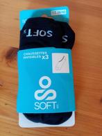 Soft : 3 paar nieuw zwart sneakersokken lage sokken 39 / 42, Soft, Nieuw, Ophalen of Verzenden, Maat 39 t/m 42