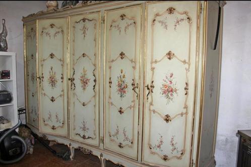 Antieke Italiaanse slaapkamer, ca. 1950 – unieke set, Huis en Inrichting, Slaapkamer | Complete slaapkamers, Gebruikt, Tweepersoons
