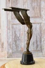 Prachtig Bronzen Art Deco Beeld van Icarus GRATIS LEVERING, Antiek en Kunst, Verzenden, Brons