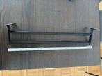 Double barre porte-essuies, Ophalen, Zo goed als nieuw, Zwart, Handdoekenrek