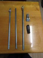 Vlaggestok, demontabel €.10,00 3 delig met muursteun Lang:, Enlèvement ou Envoi, Comme neuf